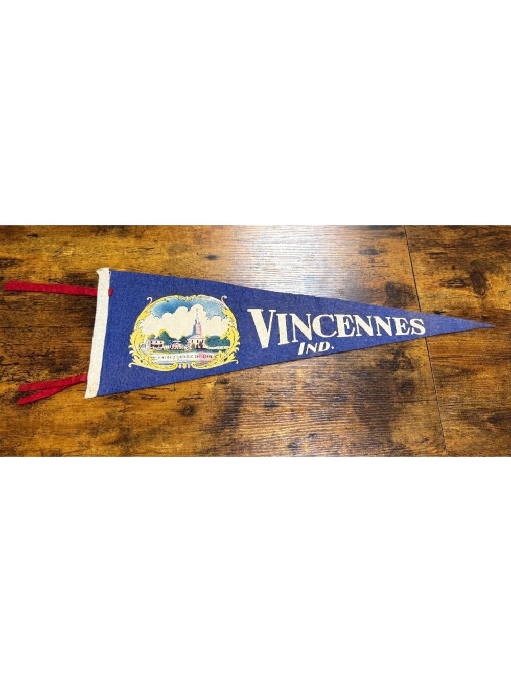 Vintage Vincennes, Indiana pennant